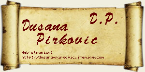 Dušana Pirković vizit kartica